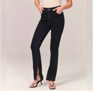 Abercrombie The Skinny High Rise Curve Love with slits - size 4 Long